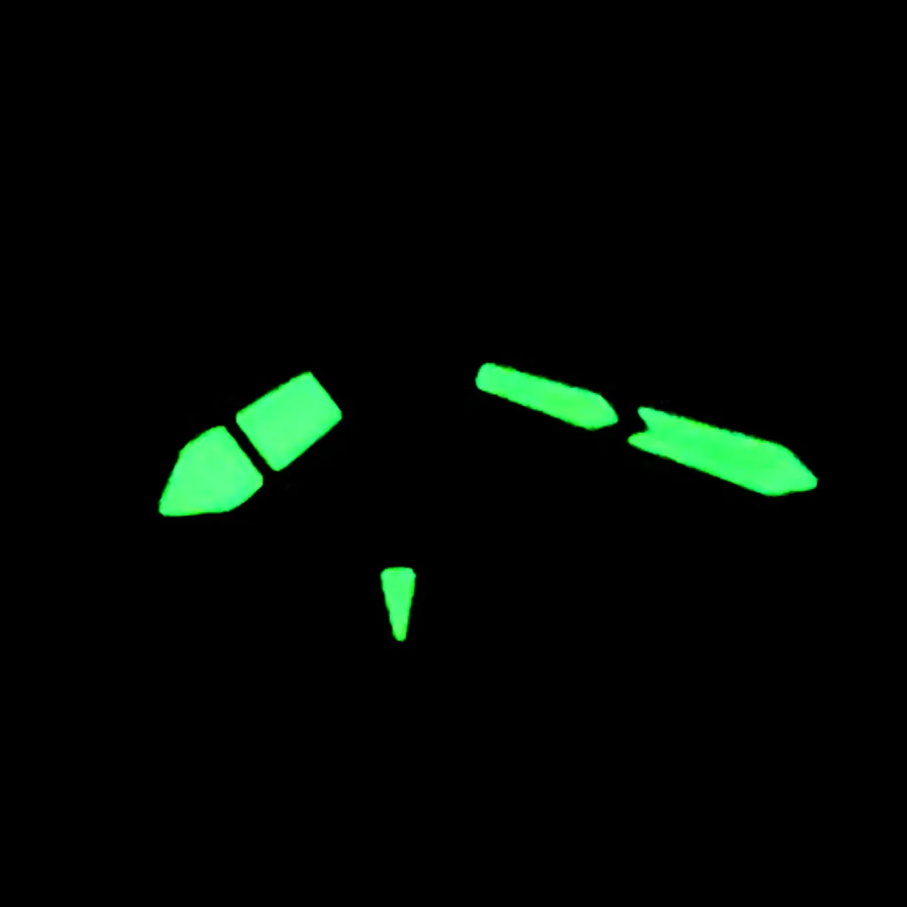 Новинка серебряные часы зеленые светящиеся стрелки NH35 NH36 аксессуары для часов
