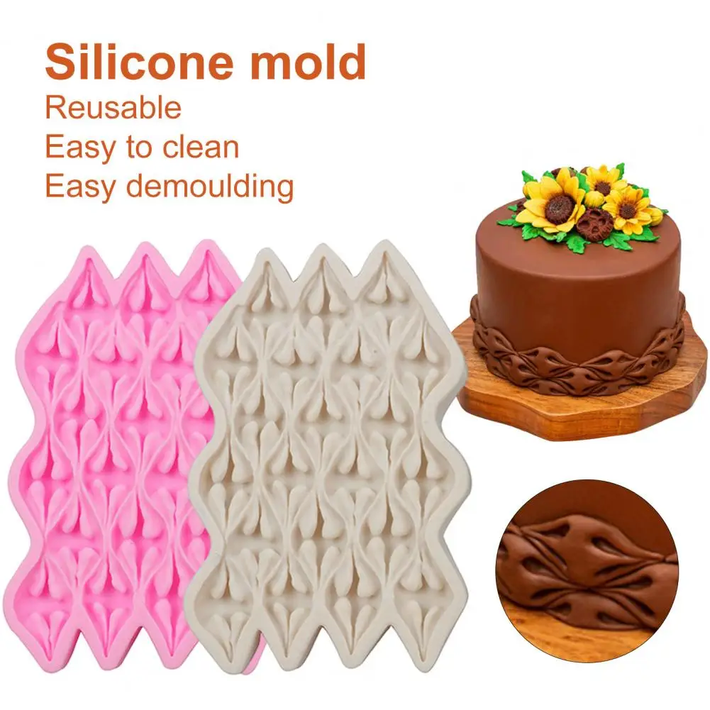 

European-style Decorative Pattern Shape Silicone Mold DIY Cake Baked Polymer Clay Gesso Anaglyph Pattern Shape Silicone Mold