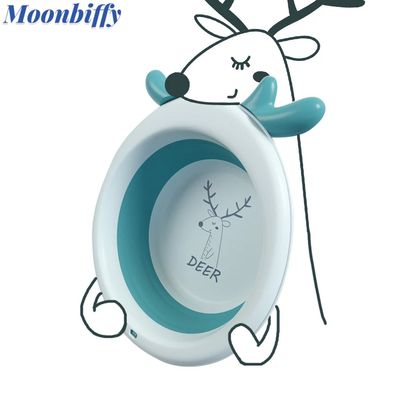 

Складная ванночка для душа детская, для новорожденных, с рисунком