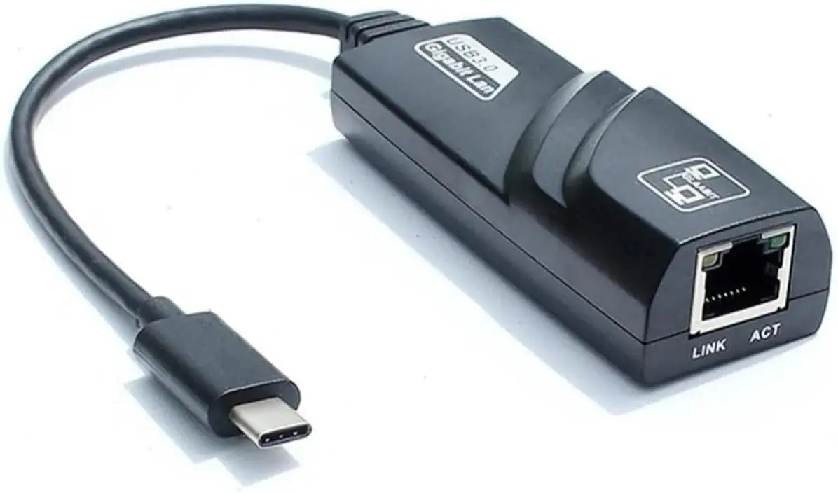

Adaptador de Rede Conversor USB 3.1 TYPE-C para RJ45 10/100/1000 Gigabit Ethernet 1000mpbs TIPO-C