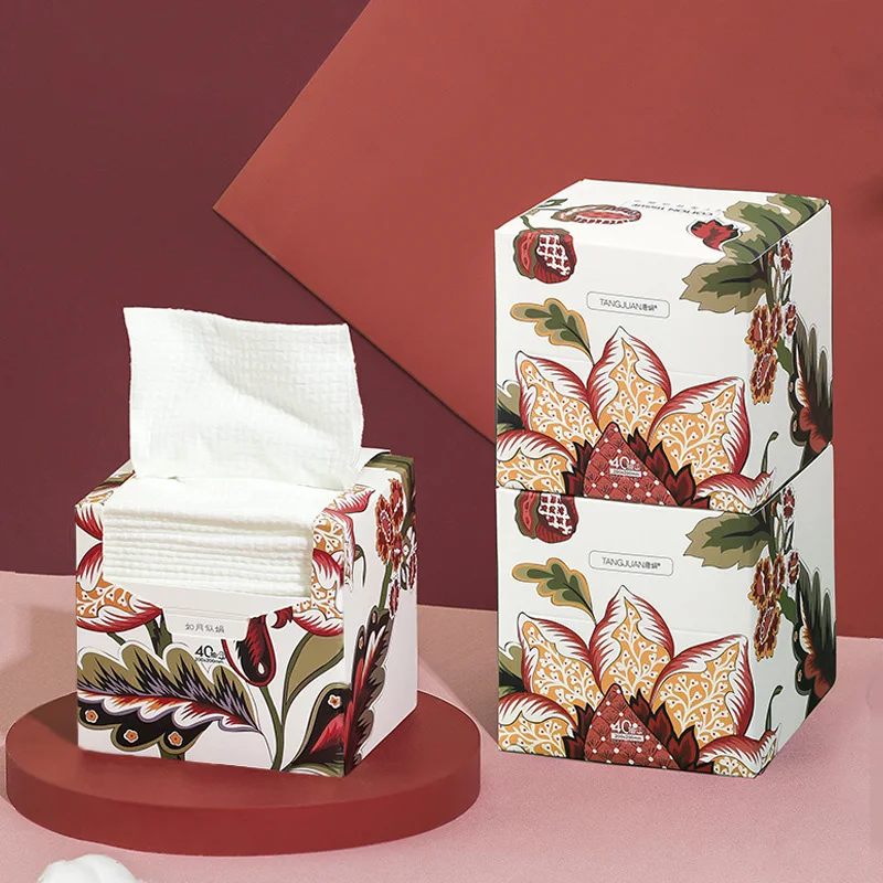 

Одноразовое полотенце для лица, 40 листов, полотенце для очищения, утолщенное, влажное и сухое, полотенце для снятия макияжа двойного назначе...