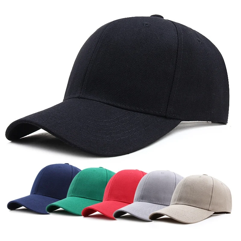 

Solid Color Adjustable Hardtop Sun Protection Men Baseball Cap Shade Spring Summer Candy Color Women Dad Hat Snapback