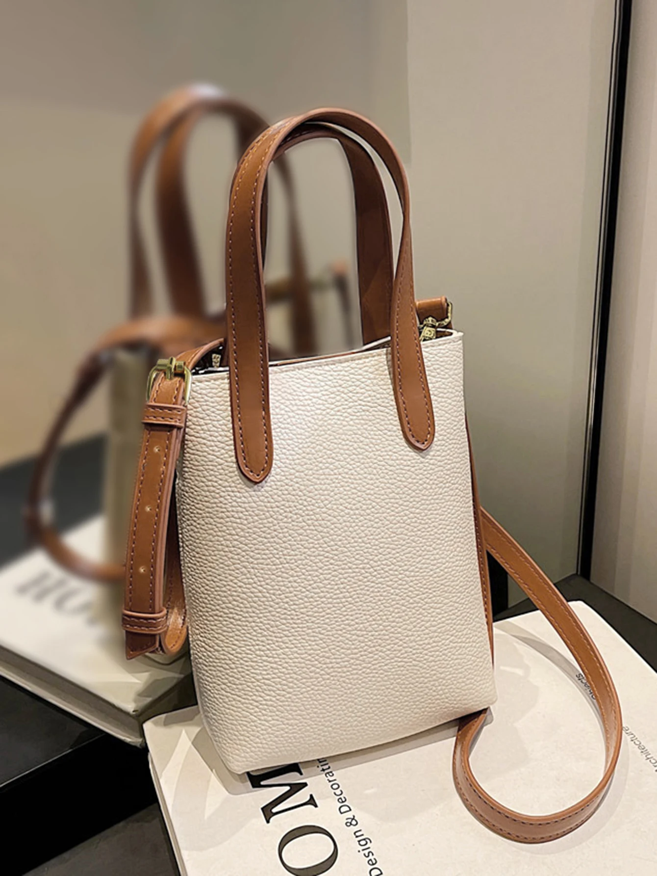 Женская сумка через плечо из мягкой искусственной кожи