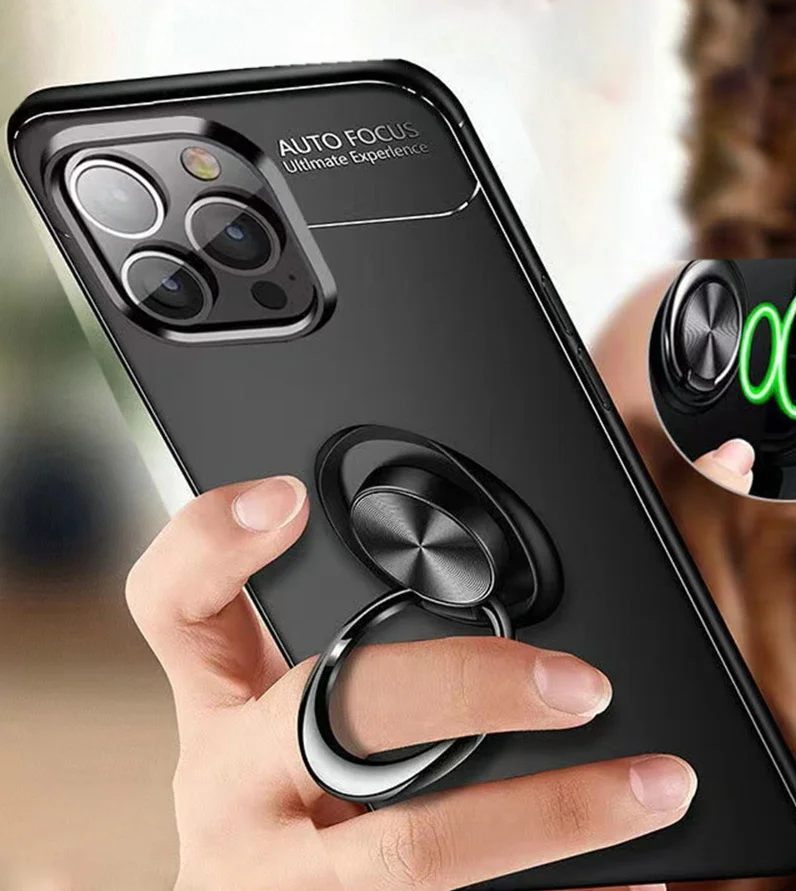 

For iPhone 14 Pro Max Case iPhone 14 Pro Cover Good Touch Feeling Anti-scratch Finger Ring Case For iPhone 14 Plus 14 Pro Funda