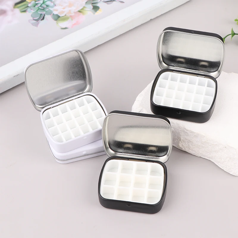 24/12 ячеек портативный акварельный ящик палитра пустые визиток из нержавеющей