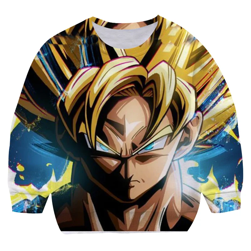 

Худи с изображением дракона-жемчуга Z, Осенний мультяшный детский худи с длинным рукавом для мальчиков и девочек, детские топы для малышей, о...