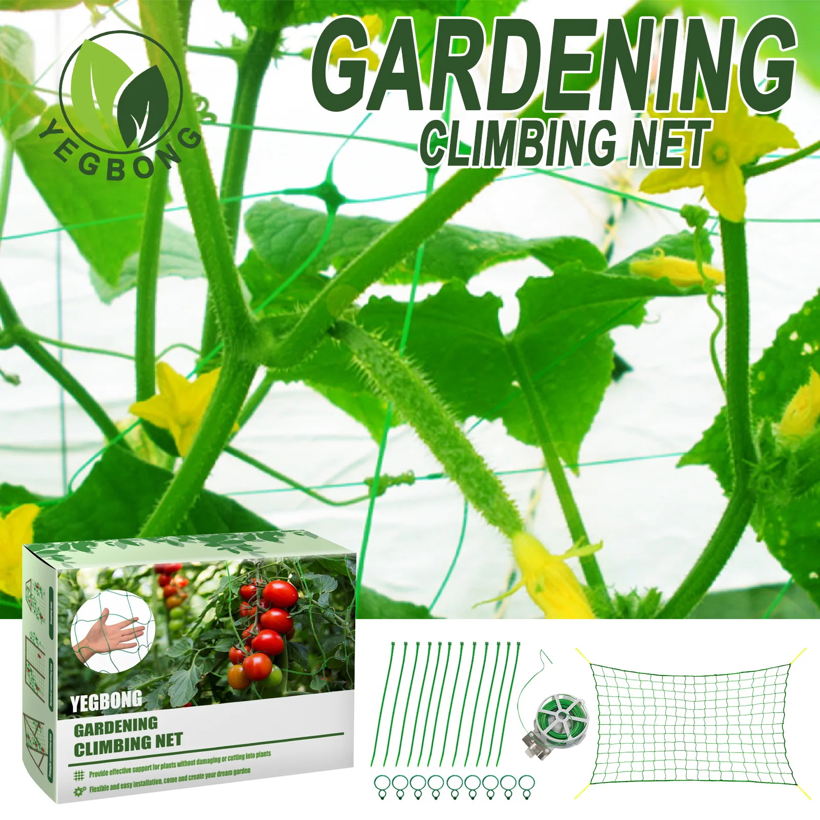 

Gardening Climbing Net Horticulture Plant Crawl Net Loofah Morning Glory Cucumber Vine Grow Holder Support Plants For Growth