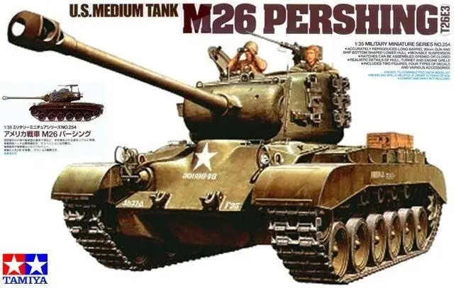 Tamiya масштаб 35254 1/35 набор военных моделей американский Средний Танк M26 Pershing T26E3 Tamiya масштаб 35254 1/35 набор военных моделей американский Средний Танк M26 Pershing T26E3
