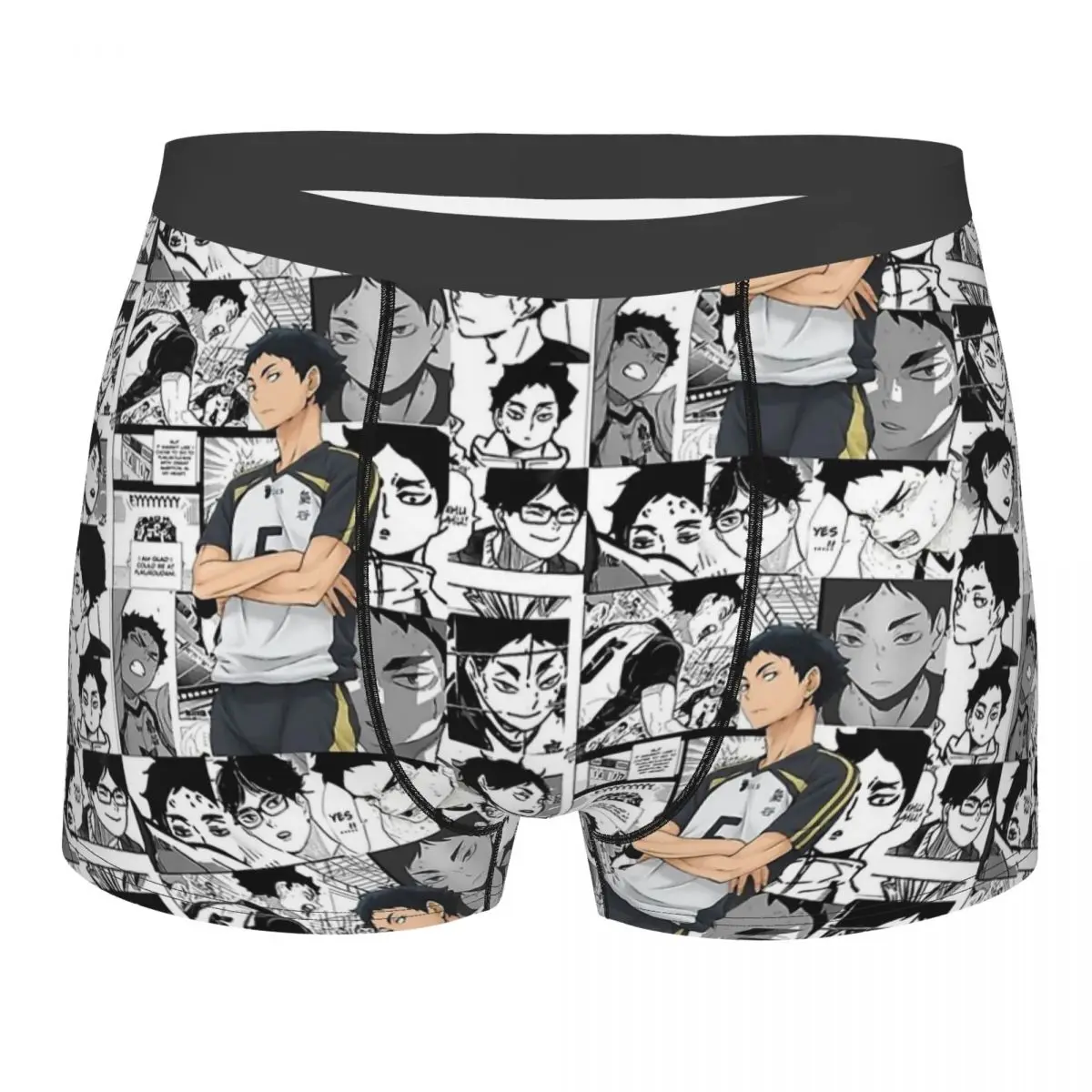 

Akaashi Keiji Men Boxer Briefs Underpants Haikyuu Shoyo Tobio Kei Toru Anime Haikyu Breathable Top Quality Sexy Shorts Gift Idea
