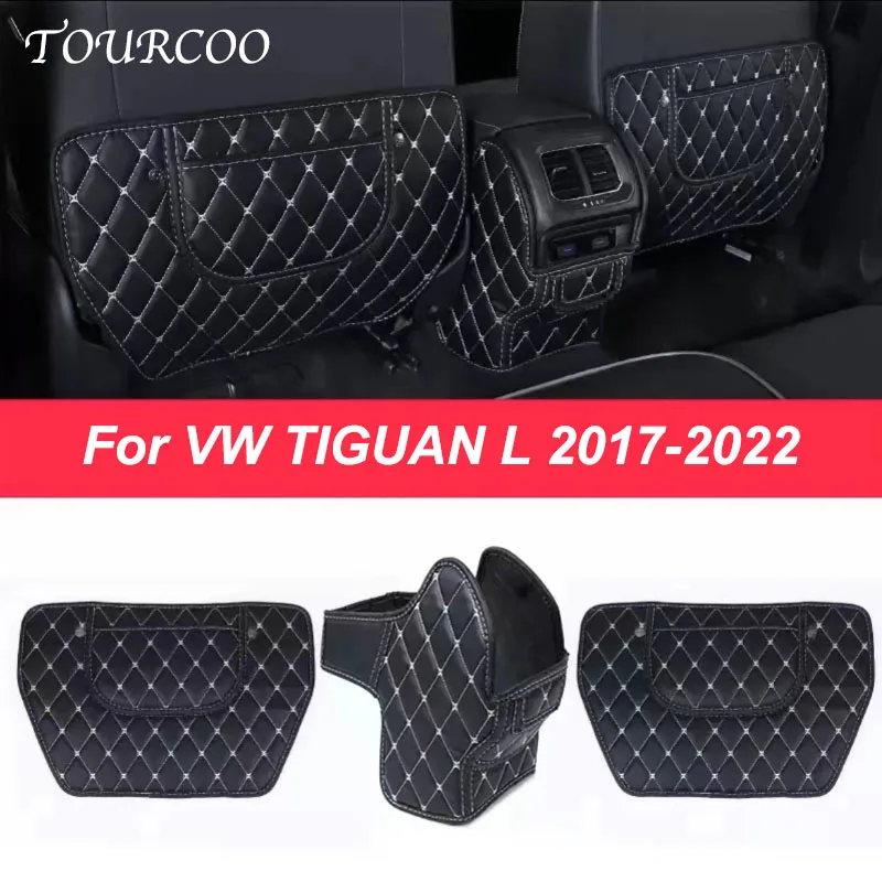 

For VW Tiguan L 2017-2022 Interior Rear Seat Anti-stepping Cover Pad Car Modification Seat Protective Cover