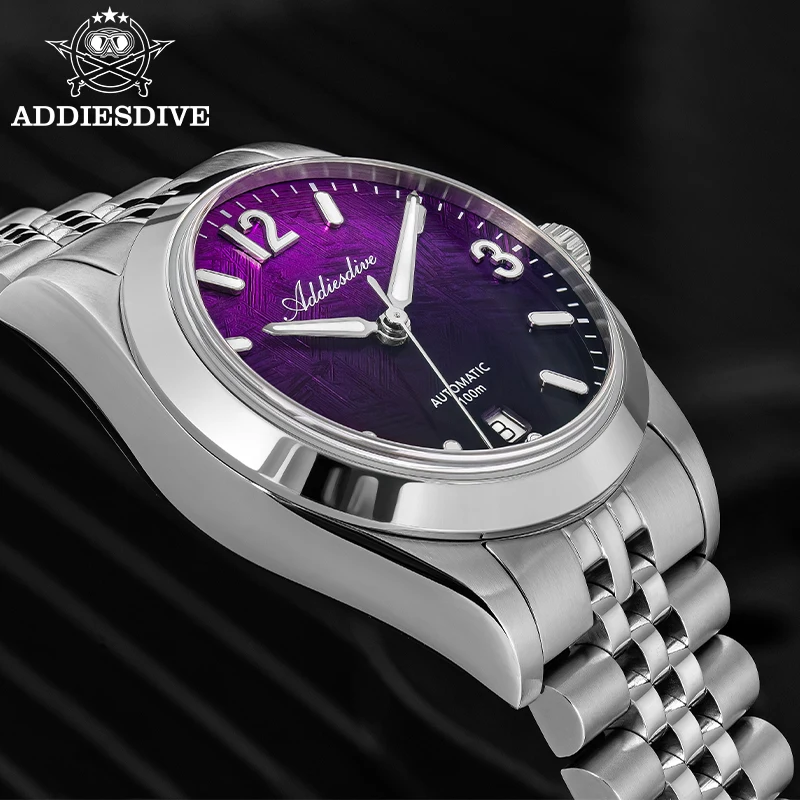 Фото Новые автоматические механические часы ADDIESDIVE AD2547, лучшие брендовые мужские наручные часы с сапфировым стеклом, светящиеся, водонепроницаемые до 100 м, спортивные часы №4