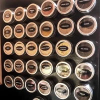 12 pack magnetic spice tins multi purpose storage tin clear top lid with sift or pour magnetic on refrigerator and grill