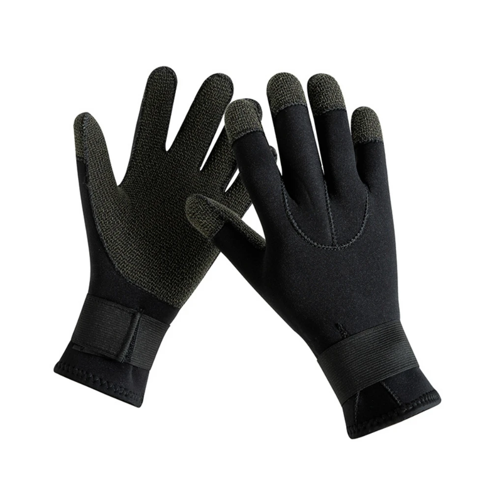 

Warm Wetsuit Snorkeling Winter for Diving Underwater Hunting Anti-puncture Fishing Gloves Swimming Gloves Scratch Proof