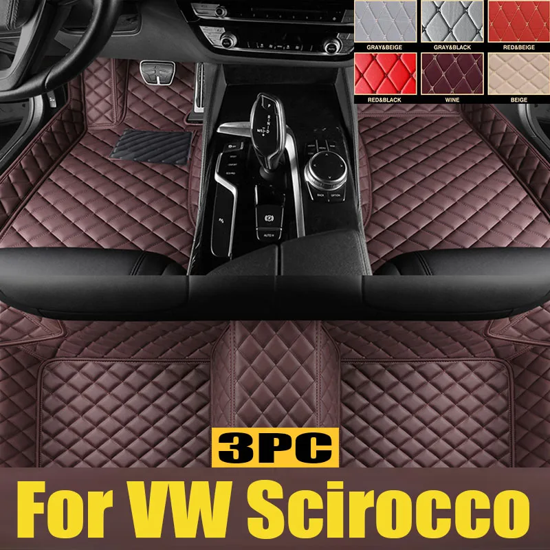 Custom Car floor mats for VW Scirocco 2009 2010 2011 2012 2013 2014 2015 2016 2017 auto foot Pads automobile carpet
