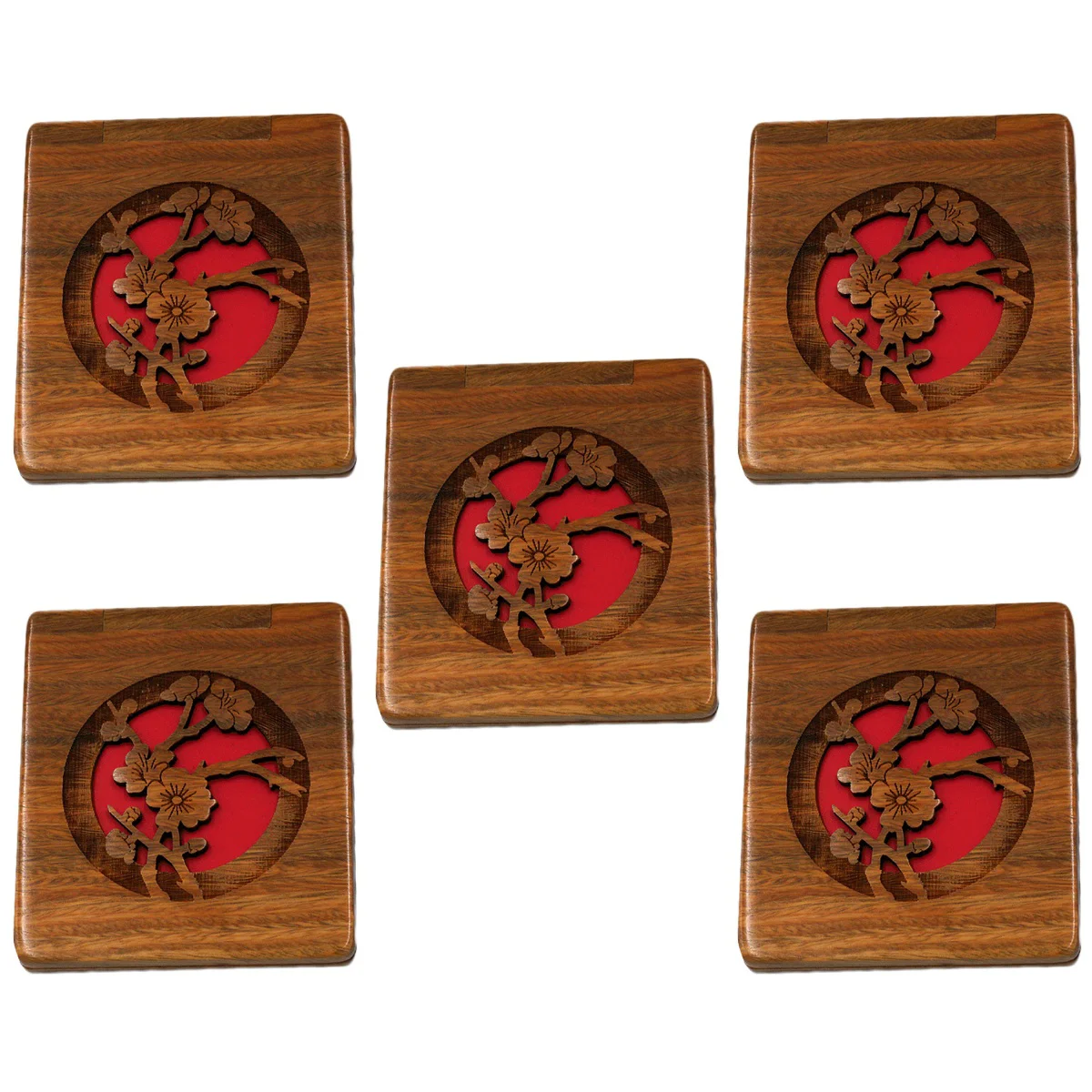 

Metal Makeup Mirror Exquisite Portable Mirrort Wooden Vintage Woman Mini Magnifying Glass