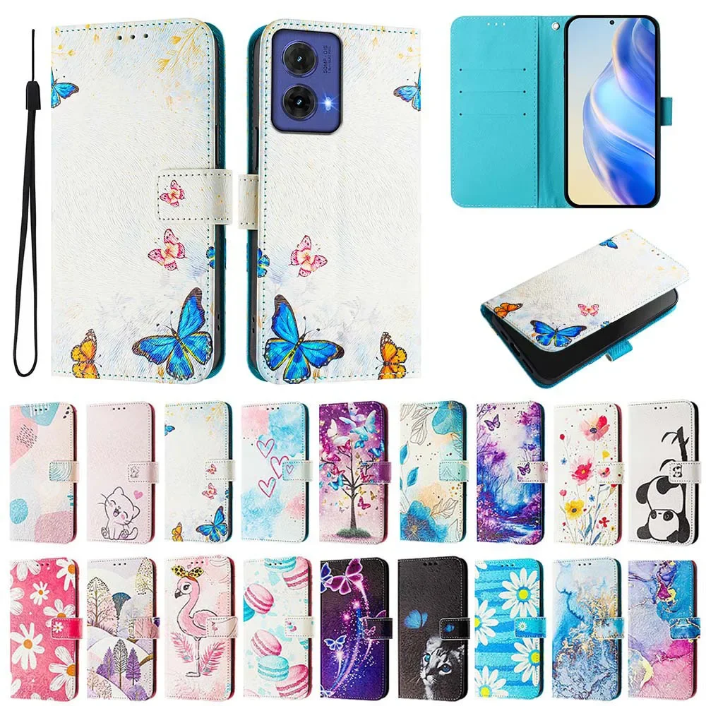 Кожаный чехол для Moto G10 G20 G30 G60 G31 G41 G51 G71 G22 G42 G72 G82 G53 G73 Флип-кошелек с отделением