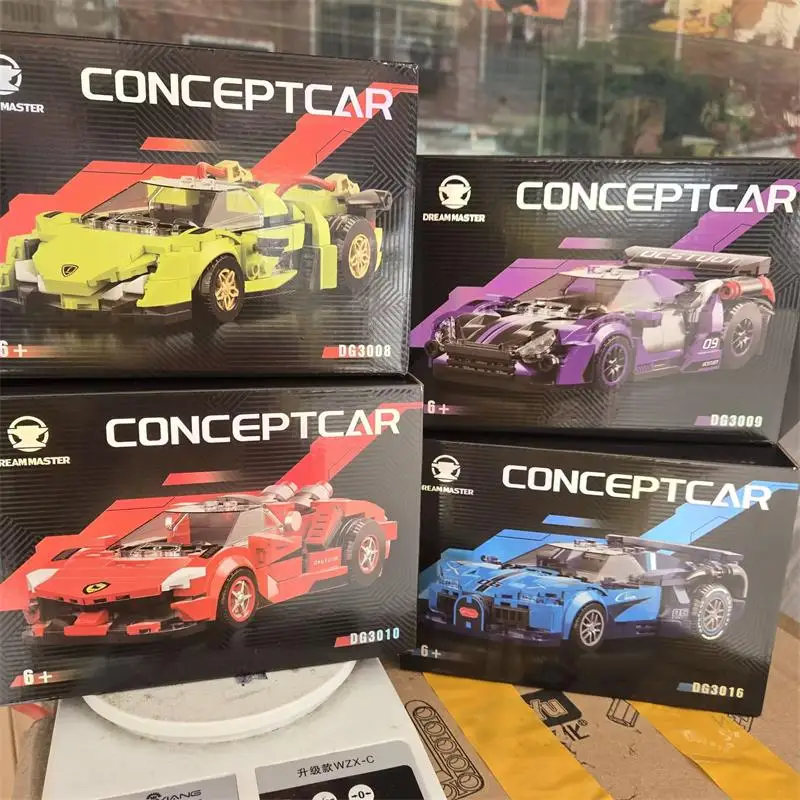 Фото Строительные блоки, супер гоночный автомобиль, скорость, сделай сам, MOC, кирпичи, известный гоночный автомобиль, развивающая игрушка, подарки для мальчиков, забавный подарок на день рождения №2