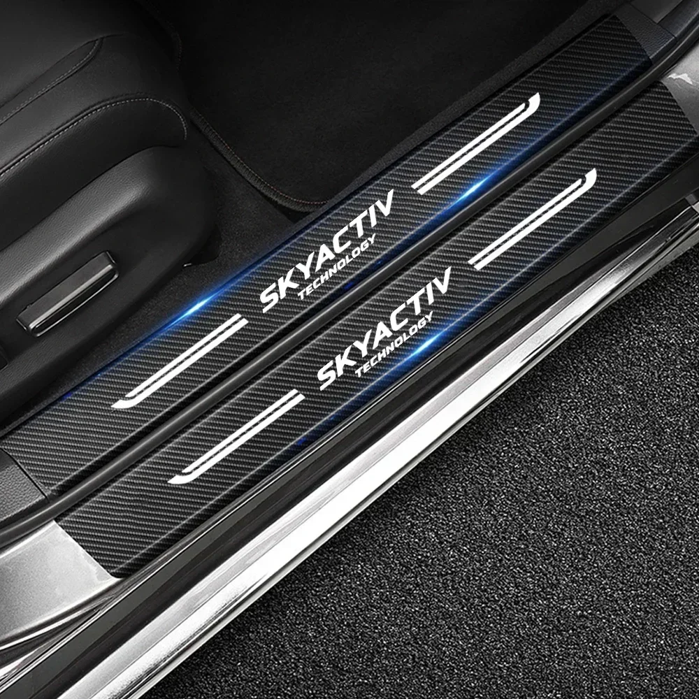 Автомобильная лента для порога защитная накладка на порог Mazda Skyactiv с логотипом 2023