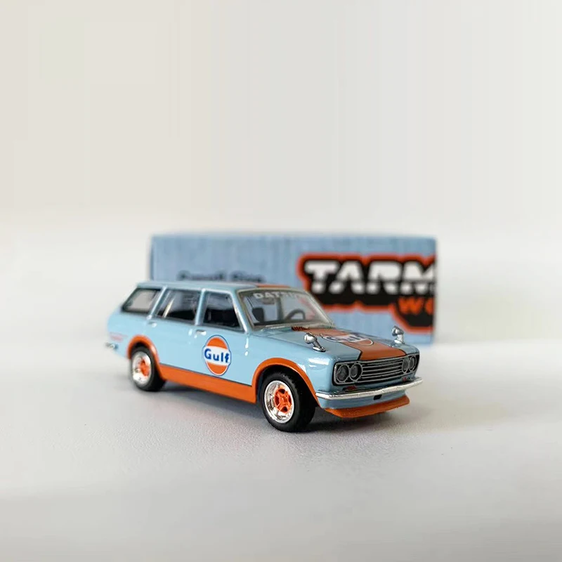 Модель автомобиля Tarmac Works 1:64 Datsun 510 Wagon литой автомобиль из сплава Bluebird - покрытие