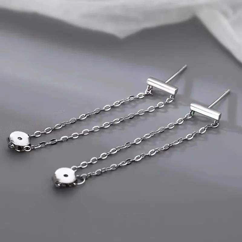 Women's Fashion Short Chain Tassel Drop Earrings Simple Style Geometric Earring Piercing Accessories Female Dangle Earring Gifts