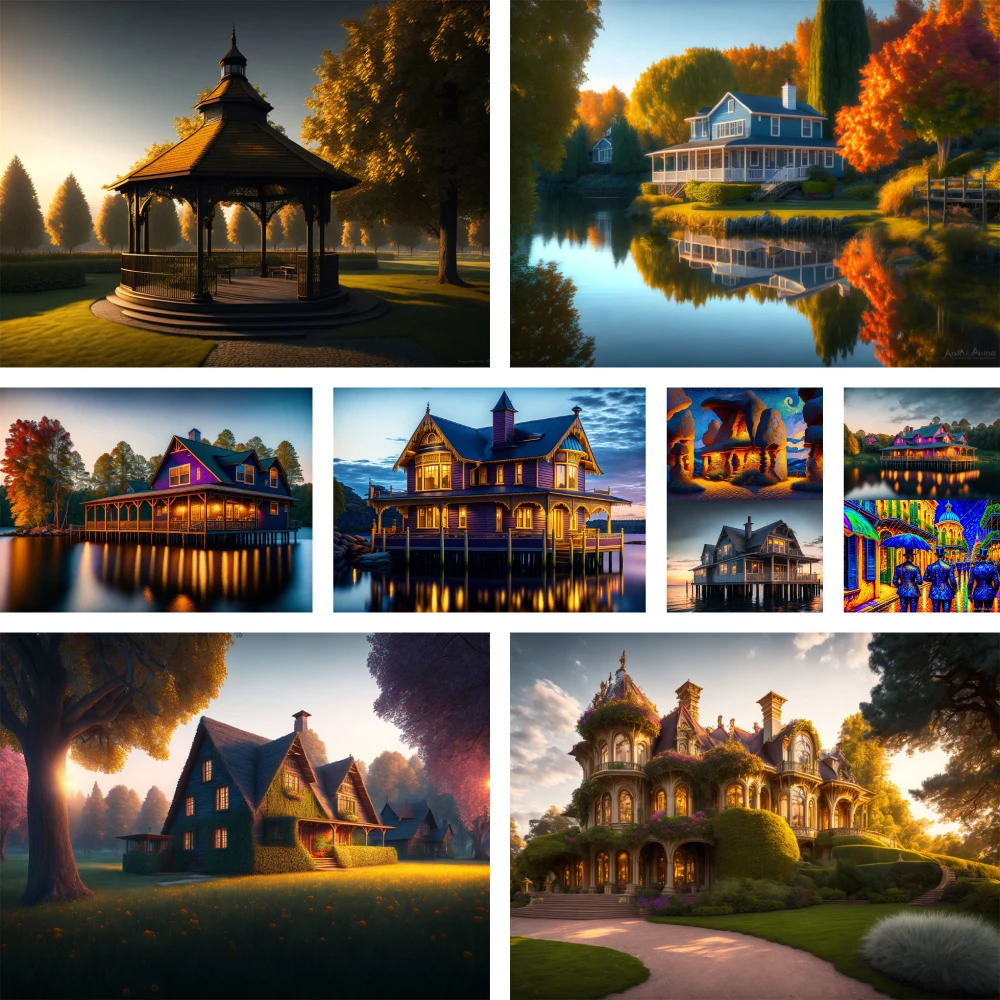 

Фэнтезийный Пейзаж Замок, алмазная живопись, Настенная картина, искусственная Вышивка крестиком, сделай сам, подарок для мамы, новинка 2023, бесплатная доставка