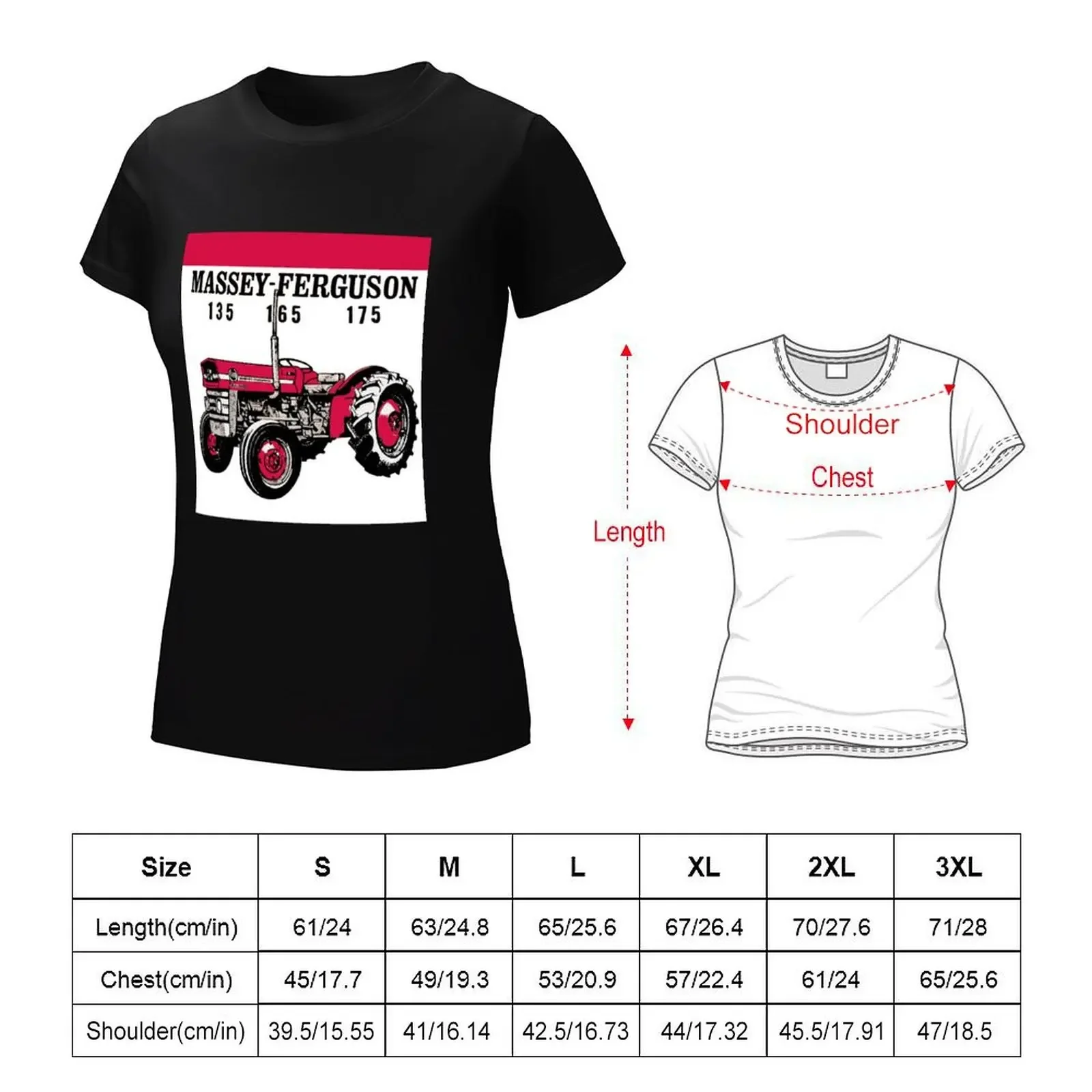 Massey-Ferguson Tractor 135 165 175 T-shirt tees funny t-shirt dress for Women sexy