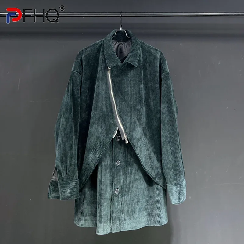 

2023 оригинальный нишевый дизайн PFHQ, Высококачественная модная мужская куртка, Вельветовая индивидуальная Элегантная стильная весенняя кур...