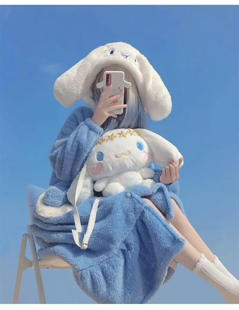 

Пижамный комплект женский милый фланелевый теплый утепленный домашний костюм на осень и зиму мягкая свободная Пижама