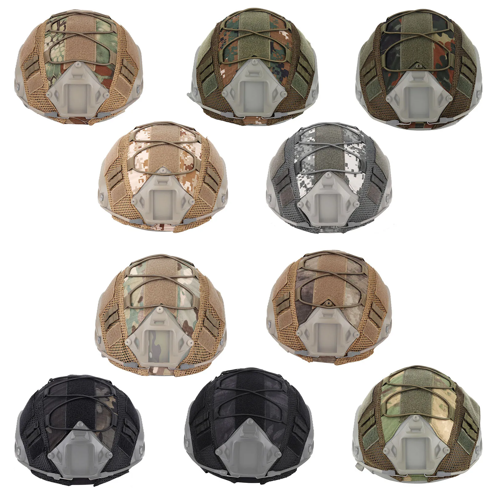 

Protective Headgear Cover Durable Nylon Cloth Helmets Cover Multicam Covers For Outdoor Sports Shooting