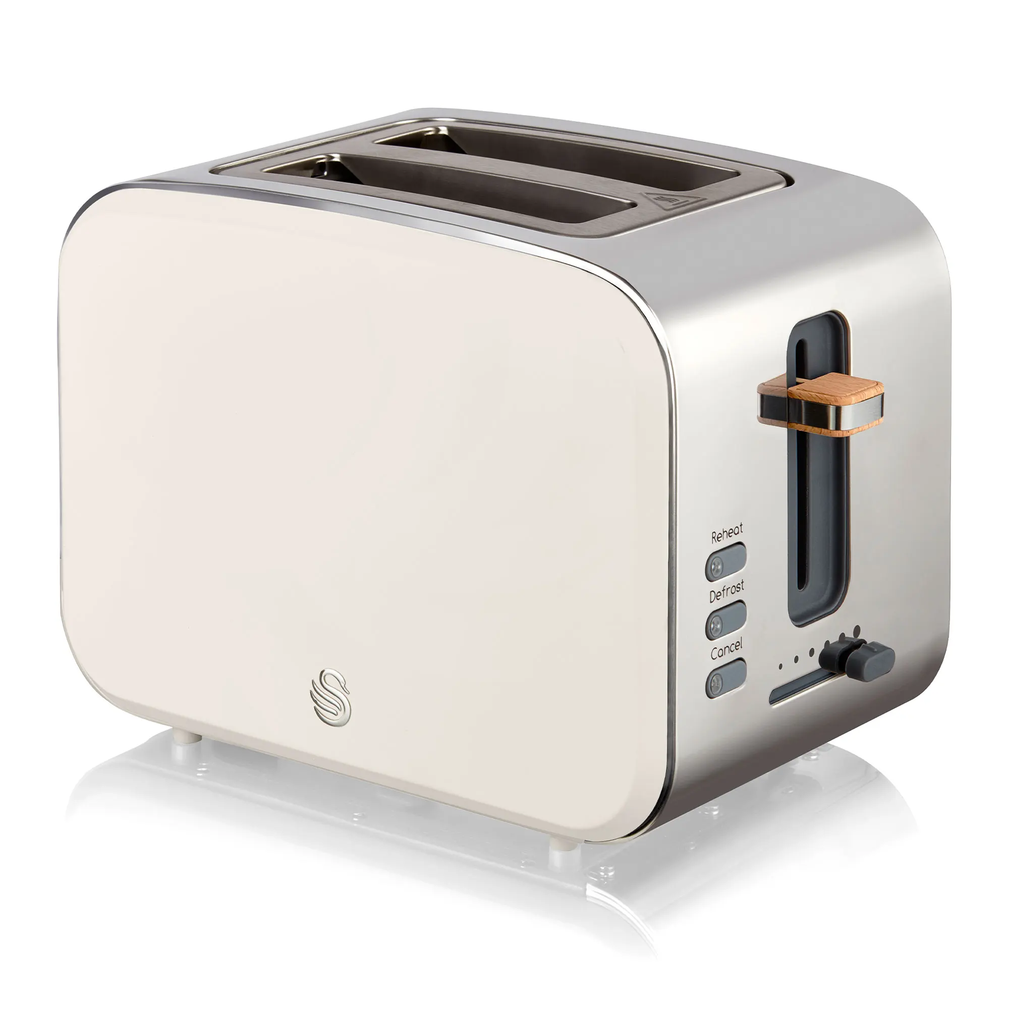 kitchen bread grill Swan Nordic 2 Slice Toaster, White Toasting Machine