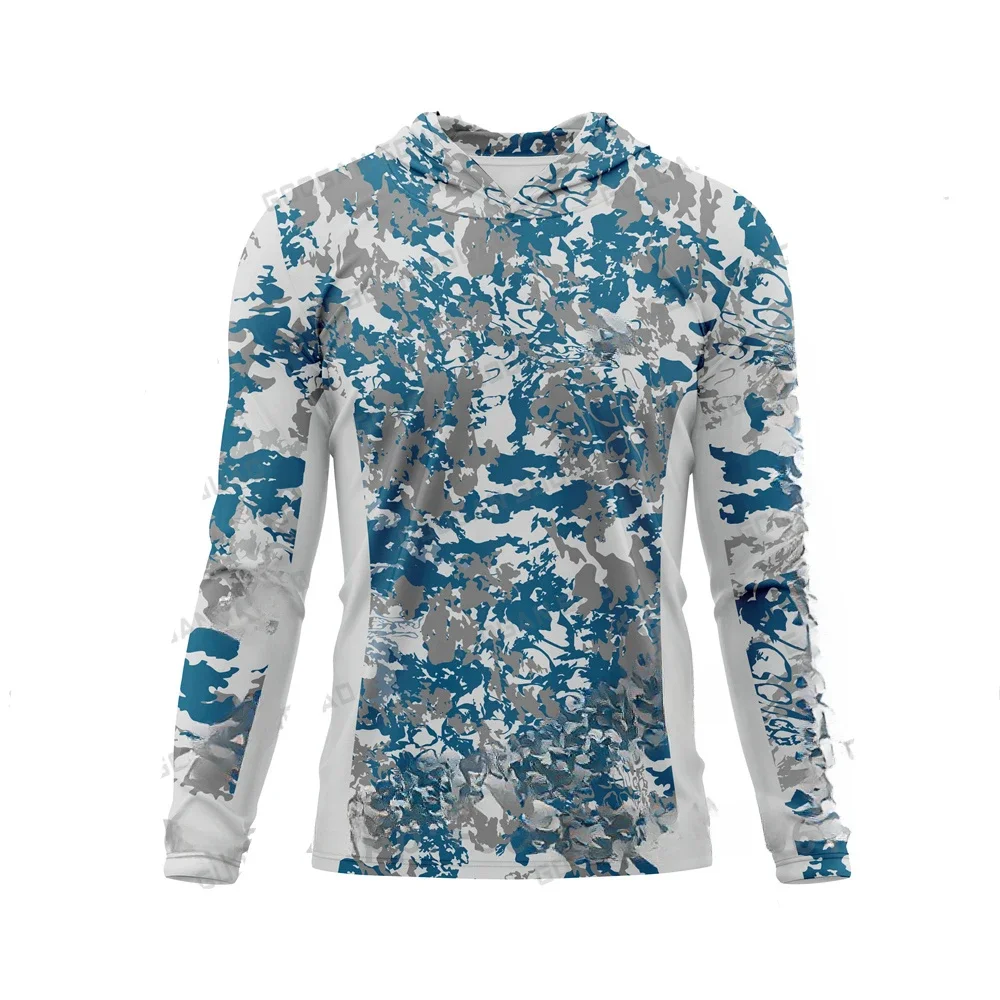 Мужская рубашка для рыбалки Squad Upf 50 охлаждающая толстовка с капюшоном