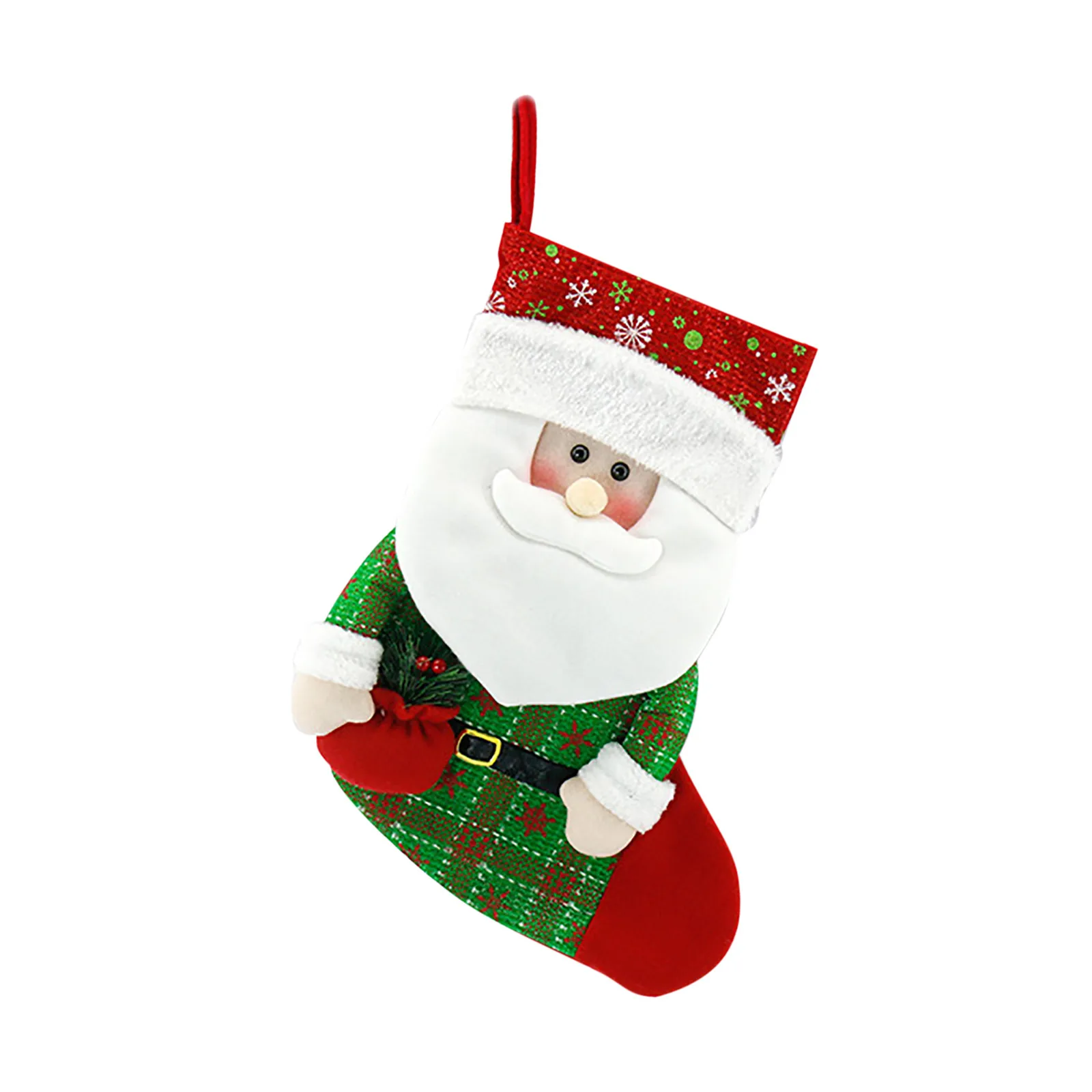

Christmas Stocking Golden Christmas Decoration Elderly Snowman Christmas Gift Christmas Ball Hooks Special Christmas Ornament