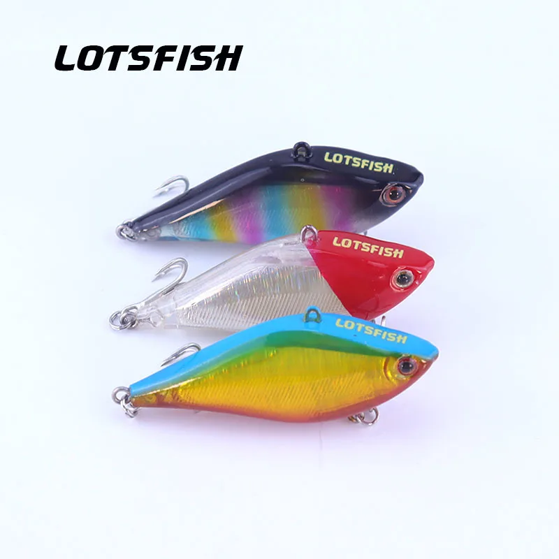 

6.5cm 13.8g VIB Wobblers Sinking Hard Fishing Lure Barbed Laser Coating Fishlure Lifelike Artificial Hard Baits For Fishing Bass