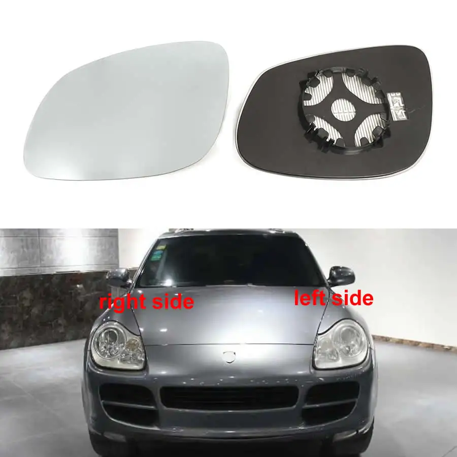 

Автомобильные аксессуары для Porsche Cayenne 2004 2005, зеркала заднего вида, стекло, боковое зеркало для наружной двери с подогревом