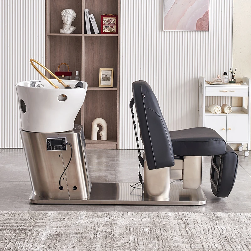 Автоматическая простая косметология для парикмахерской керамическая раковина