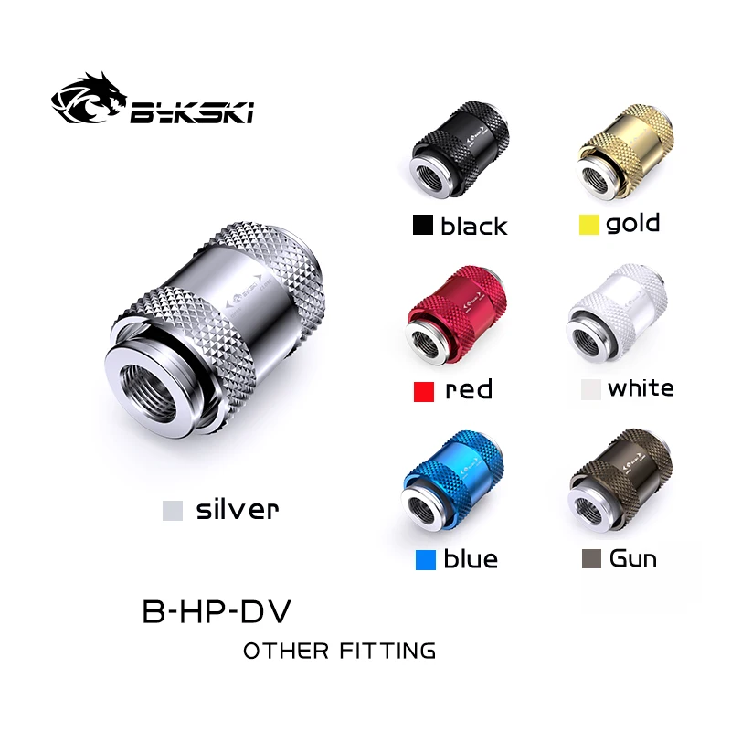 

Bykski Water Valve Female To Female Colour Switch, For Hard Tube Push the Switch To Drain, B-HP-DV