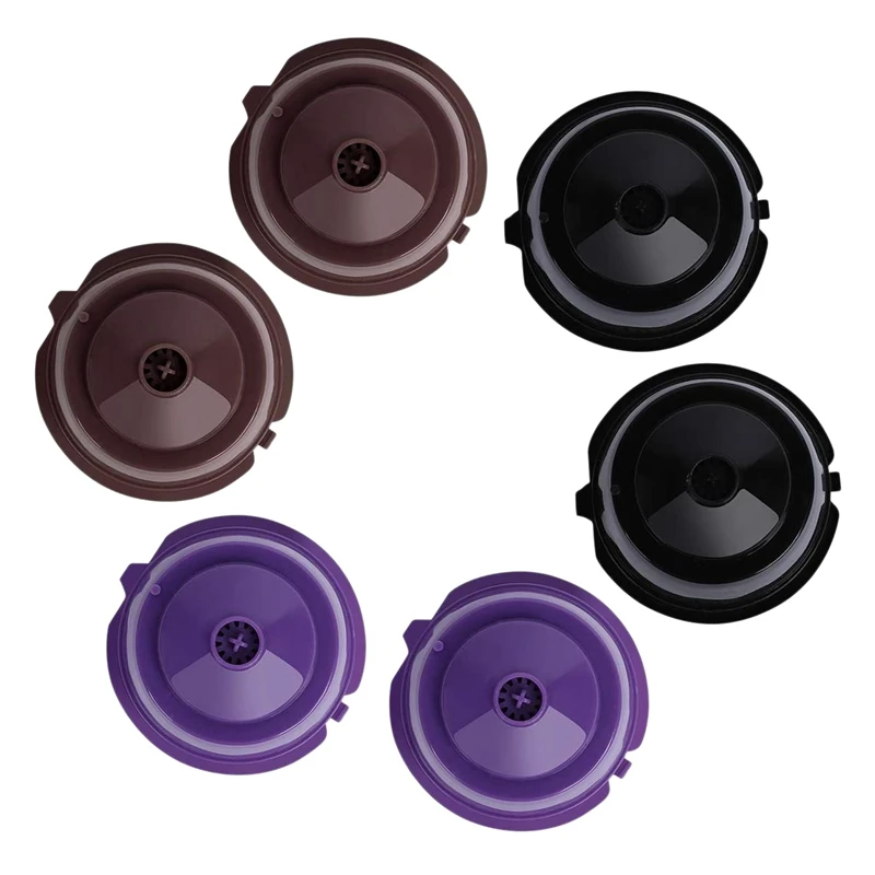 

6 шт. многоразовые Красочные кофейные фильтры для Dolce Gusto многоразовые кофейные капсулы фильтр для кофейных капсул