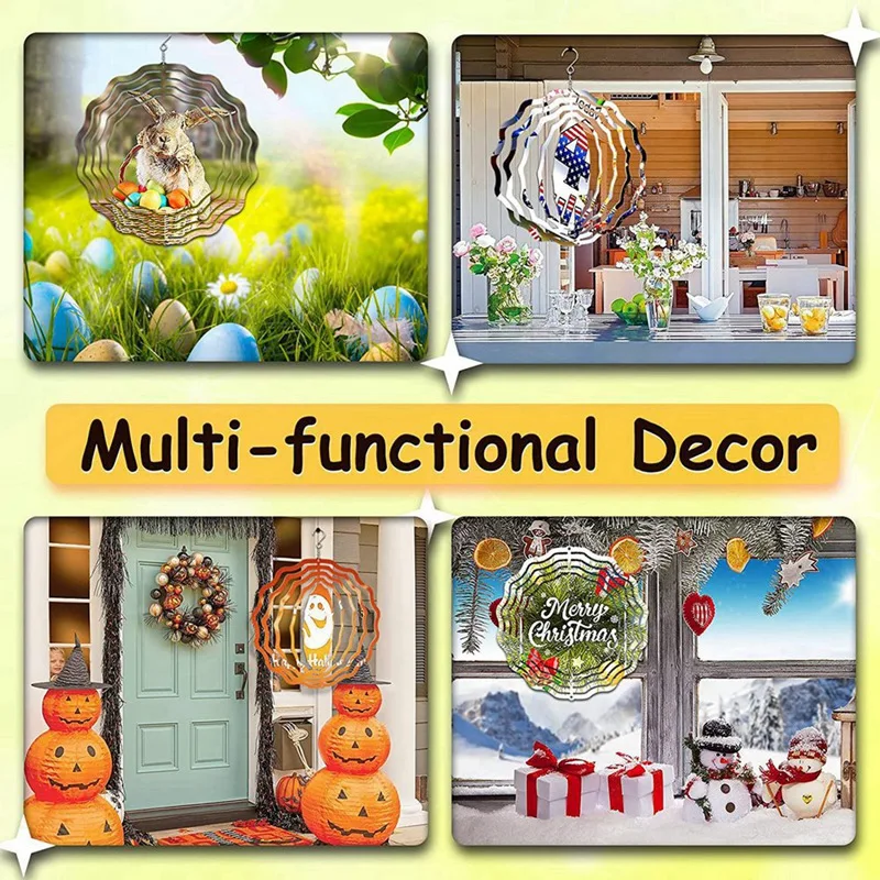 6 шт. двусторонняя кинетическая скульптура 8 дюймов