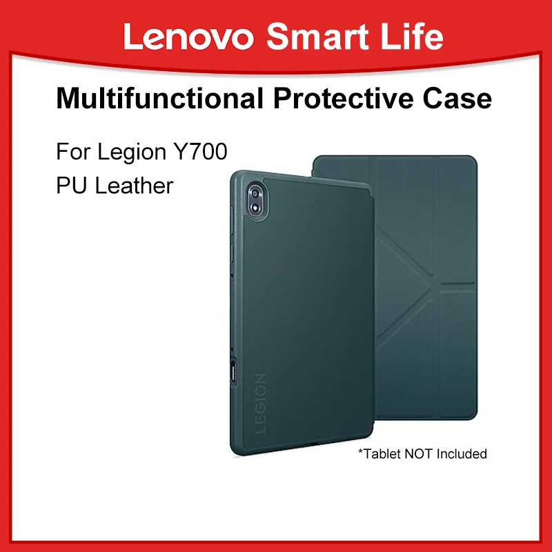 

Оригинальный защитный чехол Lenovo, многофункциональный для планшета LEGION Y700 из искусственной кожи, умный сенсорный переключатель
