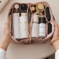 new ins portable travel cosmetic storage bag large capacity girl makeup bag toiletries organizer female storage makeup cases