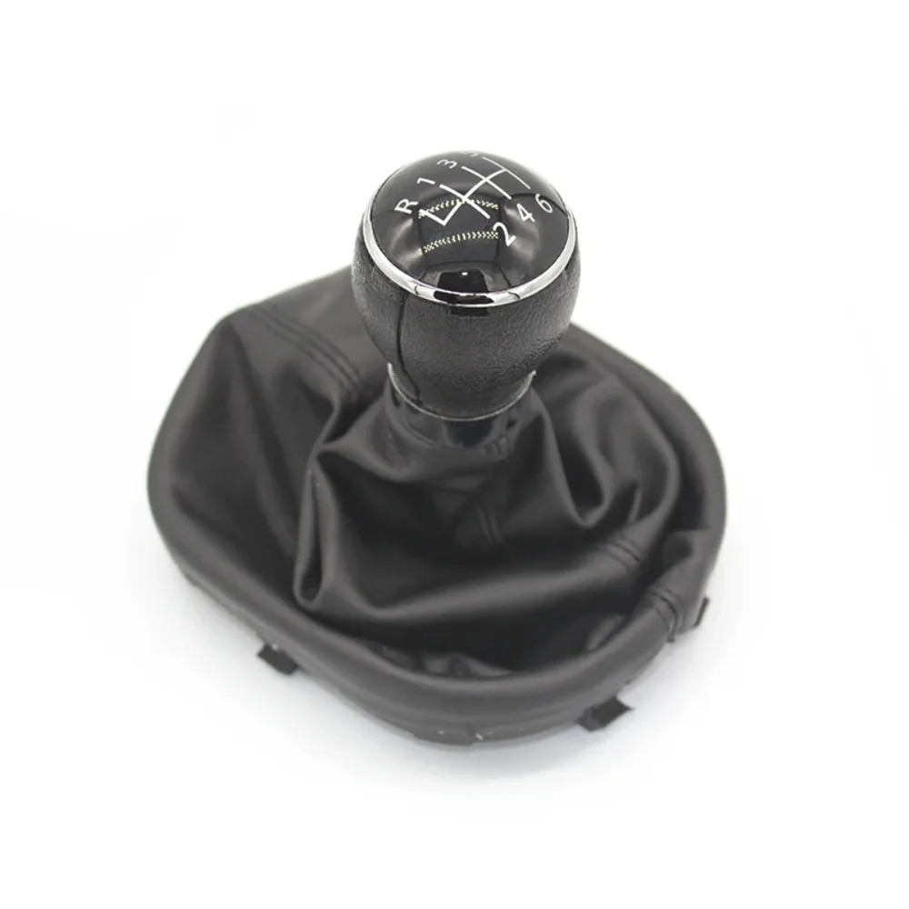 Фото Для volkswagen Touran 2003-2010 Caddy MK2 2004 2005 2006 2007 2008 2009 Автомобильный Стайлинг 5/6 скоростей, ручка переключения передач, кожаный чехол №3