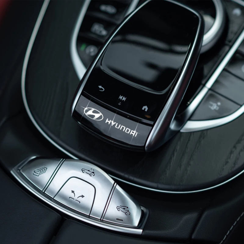 

3D Car Metal Emblem Window Wiper Stickers Reflective Decor Decals For Hyundai Tucson 2019 i30 Creta ix35 Solaris i20 Kona