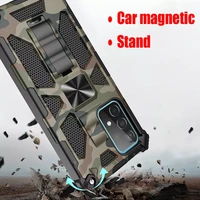 rugged armor case for samsung galaxy s20 s21 note 20 a12 a22 a32 a42 a52 a72 a51 a71 mobile phone cover military camo car stand