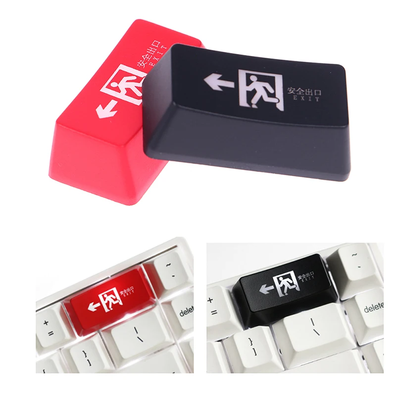 

1PCS Backspace Keycap For Mx Switch Safe Exit Light Transparent Key Cap OEM Profile