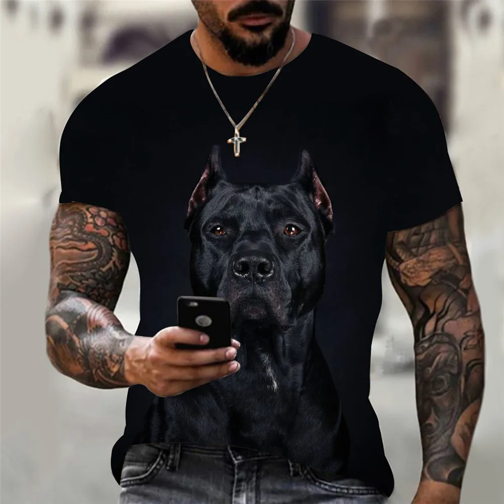 CLOOCL Animals T-shirts 3D Graphic Animal Dogs Printed Tees Fashion Cane Corso T-shirt Casual Pullovers Tops Hip Hop Streetwear