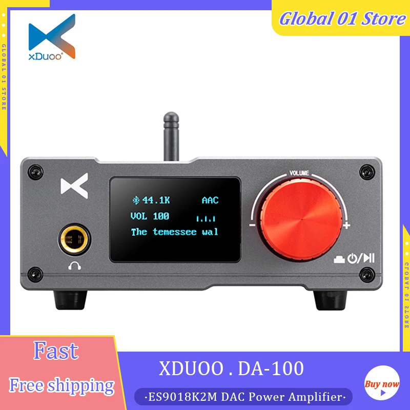 XDUOO DA-100 TPA3116 Усилитель мощности 50 Вт * 2 класса D Hi-Fi аудиоусилитель USB ЦАП ES9018K2M Bluetooth