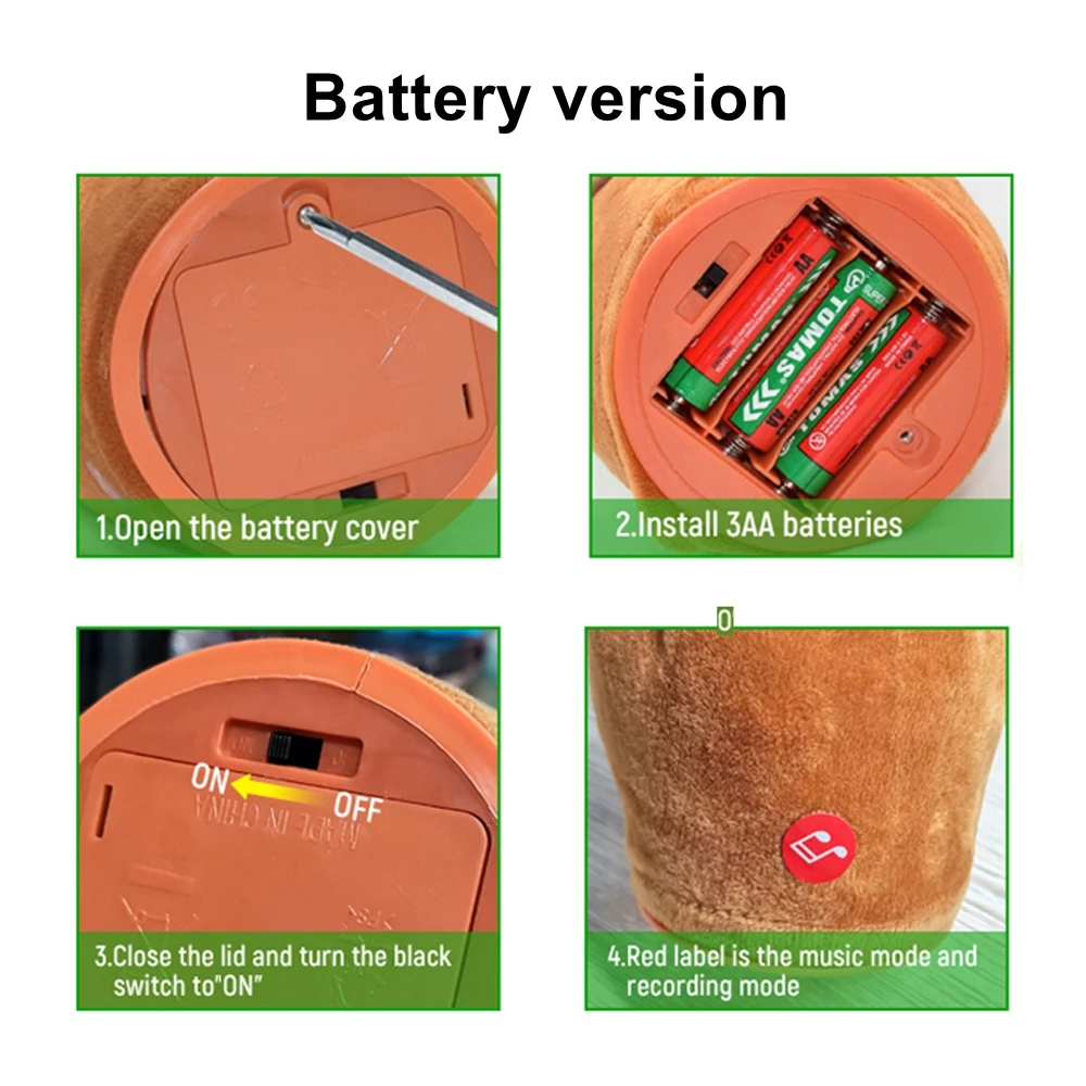 Танцующий кактус повторно говорящая игрушка электронные плюшевые игрушки может