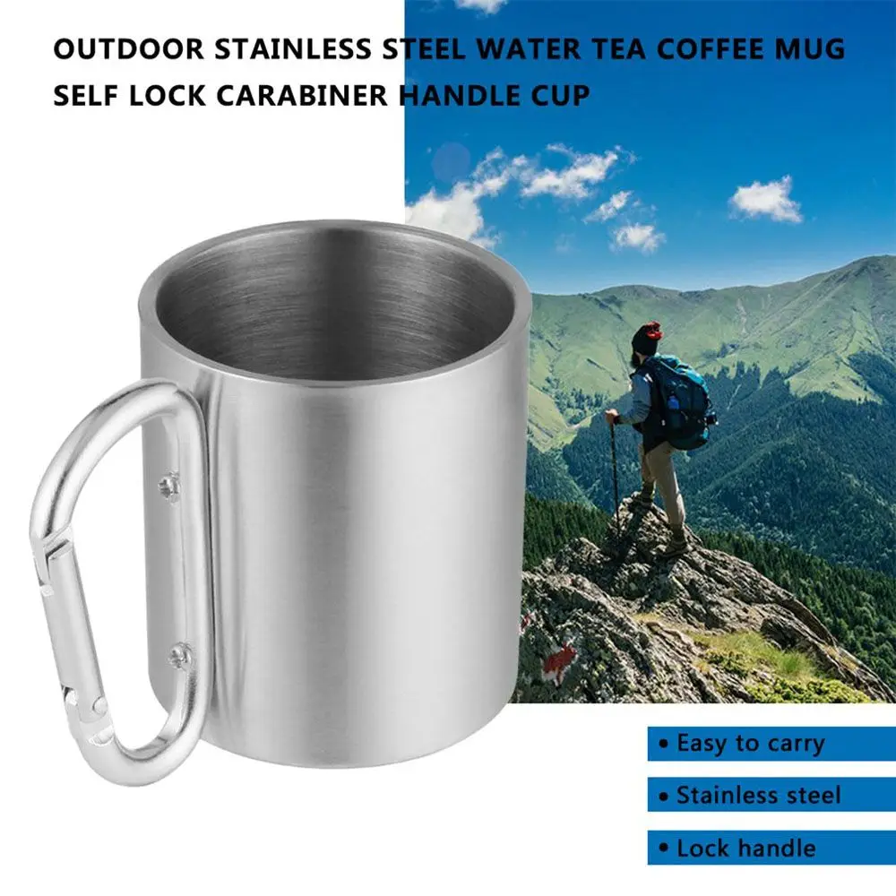 

Mug Camping Mug Camping Supplies Tableware Cup Outdoor Tools Coffee Mug Outdoor Cup Stainless Steel Cup Water Tea Mug
