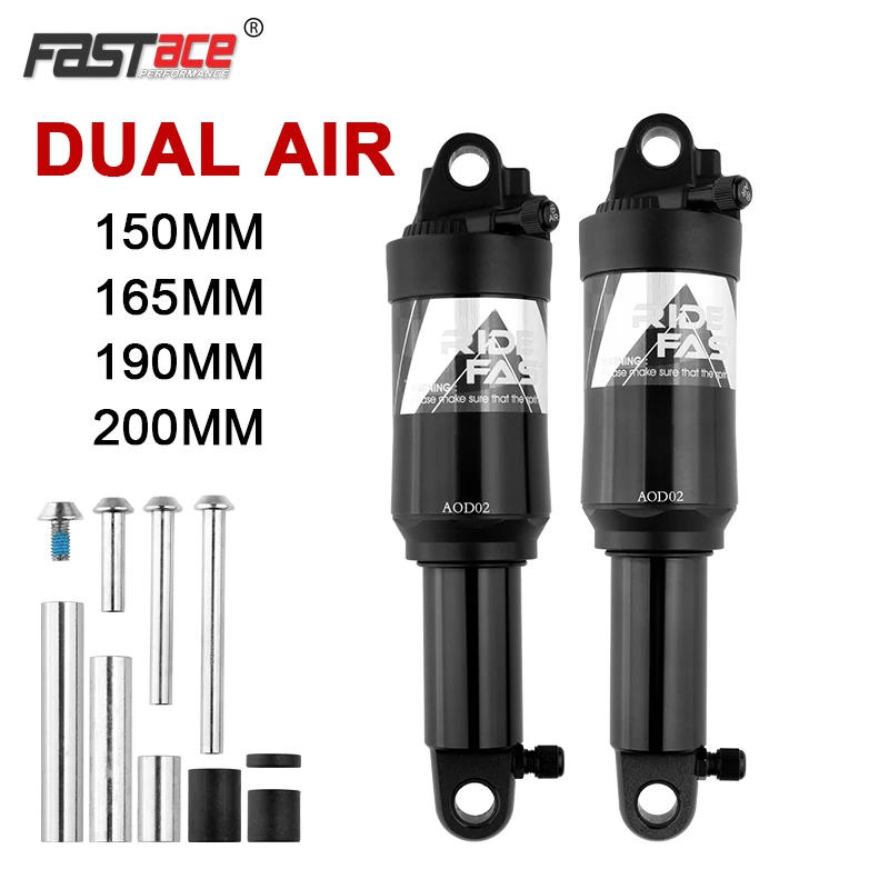 

Fastace AOD02 RE RRE Air Rear Shock Absorber MTB Bicycle Double Single Kindshock Mountain Bike 125 150 165 190 MM For Scooter