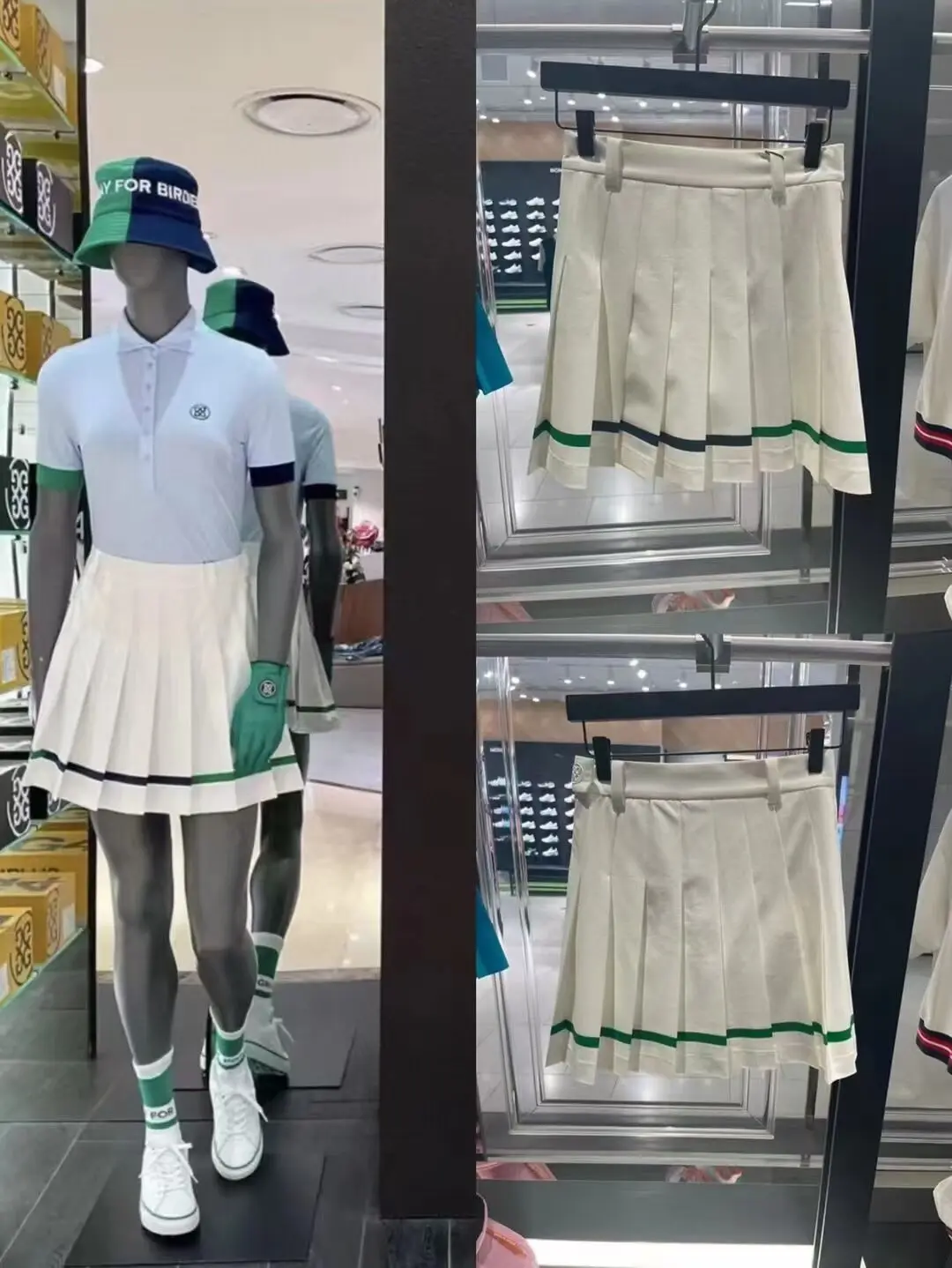 

Женская короткая юбка для гольфа, облегающая летняя быстросохнущая дышащая Антибликовая плиссированная юбка с высокой талией для занятий ...